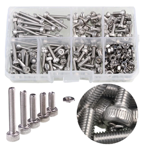 Kit di Viti a <span class=keywords><strong>Testa</strong></span> Piatta con Esagono Incassato in Acciaio Inox M3, <span class=keywords><strong>Bulloni</strong></span> e Dadi Assortiti, Set di Elementi di Fissaggio Hardware - Product Image 6