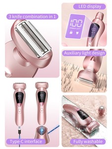 Recortadora de Vello Corporal para Mujer, Recargable, Inalámbrica, con LED, Venta al Por Mayor, Personalizable de Fábrica - Product Image 2