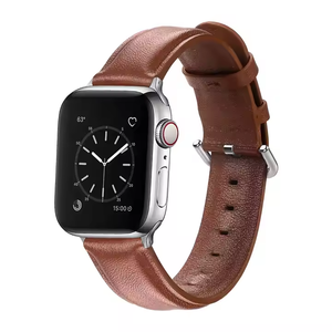 Correa de cuero genuino para <span class=keywords><strong>Apple</strong></span> <span class=keywords><strong>Watch</strong></span> Band 44mm <span class=keywords><strong>45mm</strong></span> 42mm Correa de reloj de lujo para IWatch <span class=keywords><strong>Serie</strong></span> <span class=keywords><strong>7</strong></span> 3 4 5 6 Se 4 Correa de reloj de moda - Product Image 2