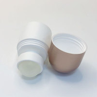 Stick déodorant anti-transpirant en plastique cylindrique avec bouchon à vis pour parfum et soins de la peau