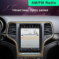 Autoradio Android avec écran vertical de 12,1 pouces, GPS, unité principale intégrée, 4G/WiFi, écran partagé, Mirror Link, style Tesla, Jeep Grand Cherokee