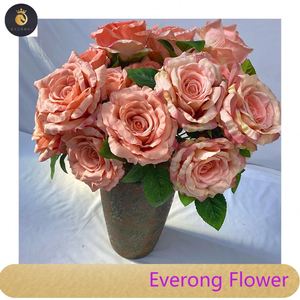 5 fourchettes Thaïlande <span class=keywords><strong>Reine</strong></span> Rose fleurs artificielles dekoration - Product Image 1