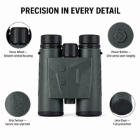 Télescope d'extérieur 10X42, jumelles étanches BAK4 FMC, télémètre laser 1500m1800m2400m, jumelles de haute qualité pour la chasse