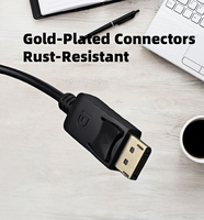 Câble de convertisseur adaptateur DP DVI plaqué or DP DVI mâle femelle VGA combinaison Compatible moniteur audio HDTV DVD HDMI de bureau