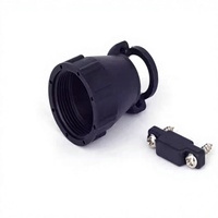 206070-8 Kit de fixation de câble, taille de coque 17, droit, diamètre de câble 11,51 mm, thermoplastique noir 94V-0 Circar