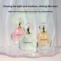 Guangdong Opal Card Iridescent Quicksand Parfum Semprot Wanita Gaya Jepang Ukuran Reguler; Aroma Ringan Tahan Lama Segar