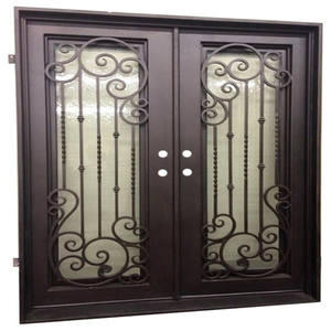 Portes intérieures de luxe en fer forgé pour mosquée, modèles de portes en fonte, vanne de porte en fonte, 200M, porte en fer forgé avec motif de vigne - Product Image 3