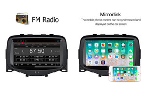 Reproductor Multimedia con Android para coche, Radio estéreo con GPS, DVD, para Peugeot 107, Toyota Aygo, Citroen <span class=keywords><strong>C1</strong></span>, años 2005 a 2014 - Product Image 2