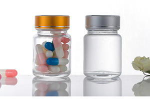 カスタム40ml 60ml 100ml 120mlフロスト空薬薬ガラス瓶マカエネルギーカプセル健康ボトルキャップ付き - Product Image 4