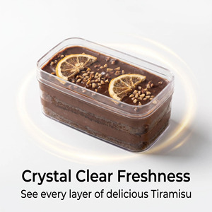 Caja de Plástico PS Transparente Grande, Reciclable, de Grado Alimenticio, con Tapa, Contenedor <span class=keywords><strong>para</strong></span> <span class=keywords><strong>Postres</strong></span>, Caja de Empaque <span class=keywords><strong>para</strong></span> Tiramisú y Pastelería - Product Image 1