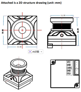 Mini Dron de Carreras FPV con Cámara 1800TVL, Sensor CMOS de 1/3\", 720P, Precio Económico - Product Image 5