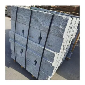 Precio barato China Granito gris claro Banco de piedra escalonada para exteriores Bordes divididos naturales Procesamiento de forma especial - Product Image 1