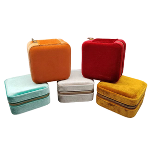 2023 quality custom branded luxury travel velvet jewelry box