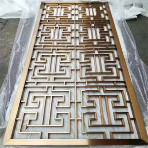 Thép Không Gỉ Phòng Khách Phòng Ngủ Wall Panel Divider Thiết Kế Phân Vùng Kim Loại Cho Trong Nhà - Product Image 1