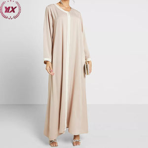 Vente en gros de robes à col ras du cou pour femmes, <span class=keywords><strong>robe</strong></span> musulmane de luxe de Dubaï <span class=keywords><strong>2023</strong></span> modes, kimono islamique de l'Aïd, abaya pour femmes - Product Image 2