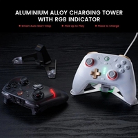 Kontroler Nirkabel BT GameSir Cyclone 2 Terbaik dengan Basis Pengisian Daya, Dual Trigger Micro Switch ABXY Hall Sensor untuk Switch PC