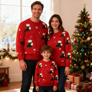 Pull de Noël personnalisé 2026 pour parents et enfants, pull de Noël moche assorti pour adultes, bébés et enfants - Product Image 5