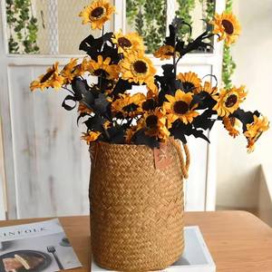 Zerolife panier de rangement jonc de mer en <span class=keywords><strong>osier</strong></span> tissé naturel pur panier à linge plante Pot de fleur pour la maison décorations de jardin <span class=keywords><strong>Osier</strong></span> - Product Image 1