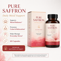 Extracto de Azafrán Crocus Sativus en Cápsulas de 88.5mg, Apoyo para el Estado de Ánimo, Salud Ocular y Ayuda para Dormir, Suplemento Herbal Natural, Venta al Por Mayor de Fábrica