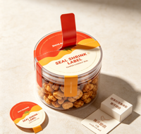 Étiquettes thermorétractables personnalisées pour emballages de boissons en PET/PVC, film imprimable pour bouteilles en verre, rouleaux d'étiquettes rétractables