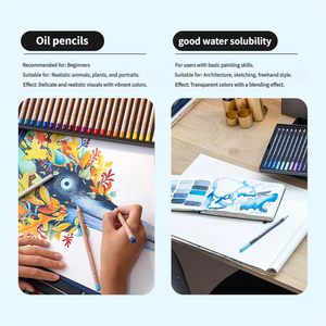 Ensemble de crayons de couleur hydrosolubles CARAN D'ACHE Série Musée, 40 couleurs, pour étudiants et débutants, pour le dessin artistique - Product Image 3