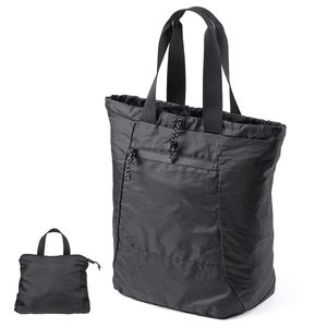 Outdoor Leisure Foldable Geometric <strong>Nylon</strong> Backpack Large Capacity <strong>Tote</strong> <strong>Bag</strong> Commuting Shoulder <strong>Bag</strong> Handbag Shopping <strong>Bag</strong> Drawstring - Product Image 1