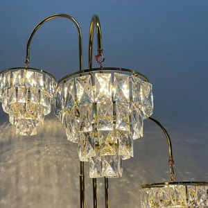 LANJO Road Lead Floor <b>Led</b> Lights Acrylic Crystal <b>Tree</b> Chandelier Luxury Wedding Decoration Walkway lights - Product Image 4