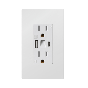 5V 5.0A <span class=keywords><strong>USB</strong></span> A và loại C Ổ cắm điện với ánh sáng ban đêm tường ổ cắm <span class=keywords><strong>USB</strong></span> ổ cắm - Product Image 1