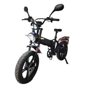 Bicicleta eléctrica plegable 52v21Ah, 2000W, freno hidráulico de doble Motor, suspensión completa, neumático gordo, bicicleta eléctrica, bicicleta eléctrica de ciudad