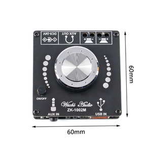 ZK-1002M 100W + 100W <span class=keywords><strong>BT</strong></span> BLE <span class=keywords><strong>5.0</strong></span>功率音频放大器板2.0立体声放大器放大器家庭影院辅助u盘 - Product Image 6