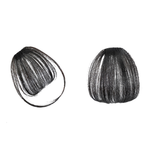 Franges plates en <span class=keywords><strong>cheveux</strong></span> synthétiques naturels, extensions de <span class=keywords><strong>cheveux</strong></span> à clipser, franges droites <span class=keywords><strong>pour</strong></span> femmes - Product Image 3