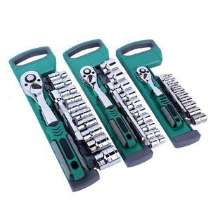 20-delige 1/2 inch ratelset met sleutels, handbediend, harde koffer, comfortabele grip, ergonomische handgreep, autoreparatiegereedschapset - Product Image 1