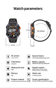 Montre intelligente haut de gamme pour hommes 2 ''grand écran HD bande en acier inoxydable IP68 étanche Fitness Tracker BT appelant Smartwatch - Product Image 6