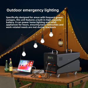 Batterie <span class=keywords><strong>de</strong></span> stockage d'énergie solaire portable extérieure 2400W Lithium-Ion MPPT pour camping, voiture, urgence et marché nocturne - Product Image 4