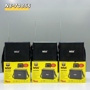 Nns NS-7085S Năng Lượng Mặt Trời Bảng Điều Khiển Không Dây Màu Xanh Răng Loa Ngoài Trời Di Động 1500MAh TF USB FM Antenna Đài Phát Thanh Châu Phi Hot 12W Loa Siêu Trầm - Product Image 2