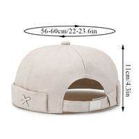 Gorra de béisbol Sin borde de moda, visera Retro, puño enrollado, gorra de melón Docker, ajustable para hombre, Calavera, moda, marinero, deporte, sombreros para papá