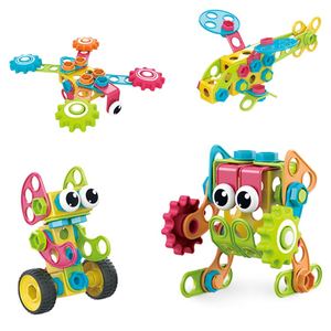 115 pcs STEM giáo dục DIY hình hình học xây dựng Kit khối Nhựa xây dựng lắp ráp Kit - Product Image 1