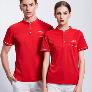 Logo personalizzato Chef Polo maniche corte cucina Chef cucina uniforme Unisex ristorante e <span class=keywords><strong>Bar</strong></span> Chef magliette <span class=keywords><strong>da</strong></span> <span class=keywords><strong>lavoro</strong></span> <span class=keywords><strong>abiti</strong></span> - Product Image 1