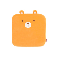 Coussin de siège carré de dessin animé animal mignon coussin de chaise éponge mousse oreillers lombaires pour bureau à domicile ou voiture