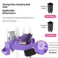 Table de toilettage pour animaux en plastique, station de toilettage, support de suspension pour tiges, boîte de rangement pour outils, multifonctionnelle, pratique, ciseaux, peigne