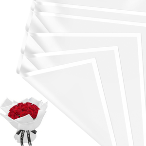 Papel <span class=keywords><strong>de</strong></span> Envolver para Flores, 20 Hojas/paquete, Papel Mate para Envolver Ramos Florales, Papel <span class=keywords><strong>de</strong></span> Embalaje Coreano para Ramos - Product Image 1