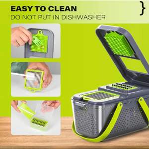 Máquinas Procesadoras de Frutas y Verduras al por Mayor, Cortador de Verduras con Diseño ABS, Picador de Verduras 22 en 1 - Product Image 6