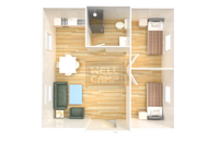 WELLCAMP Villa Modulaire Préfabriquée de Luxe Conteneur Maison Pliable Extensible Kit Maisonnette Compacte Thaïlande 40FT 3 Chambres ADU