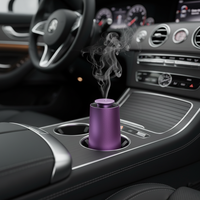 Diffuseur de parfum pour voiture en alliage d'aluminium, bouteille de 10 ml, humidificateur à brume douce, diffuseur d'air pour voiture, machine à parfum pour la maison, diffuseur d'arômes pour l'hygiène