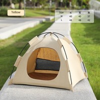 Kleines Modernes Tragbares Wasserdichtes Polyester Dreieckiges Outdoor Haustier-Zeltbett für Katzen Ganzjährig Nutzbar Camping Wohnzimmer