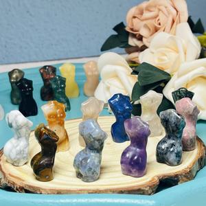 Piedra de cristal natural modelo desnudo mujer señora cuerpo Torso estatua para Decoración - Product Image 6
