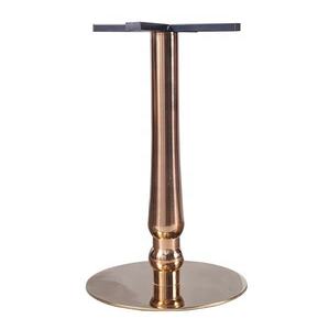 Bàn ăn tròn đá cẩm thạch cao cấp chân bàn mạ vàng kiểu Tulip hiện đại bằng thép không gỉ mạ crôm dùng cho nhà hàng, quán cà phê - Product Image 1