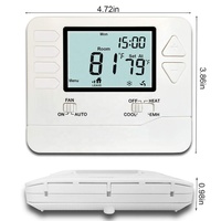 2 Heat 1 Cool 5/1/1 Termostato de sala de gas o eléctrico programable con ajuste de oscilación de calefacción y refrigeración