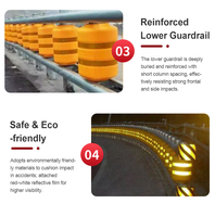 Barrières de sécurité routière en plastique EVA pour allées, anti-collision, barrières de circulation roulantes