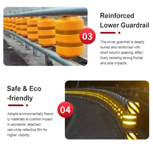 Barreras de Seguridad Vial de Plástico EVA para Entradas de Vehículos, Barreras Anticollisión Rodantes para Carreteras - Product Image 6